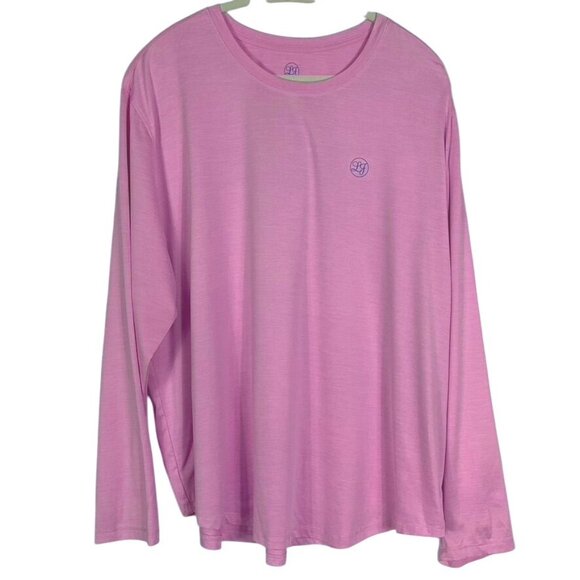 Lauren James pink SPF swordfish sun guard beach long sleeve top, size XXL - Picture 2 of 8
